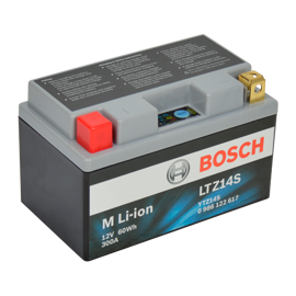 Bosch MC Lithiumbatteri LTZ14S 12volt 5Ah +pol til venstre